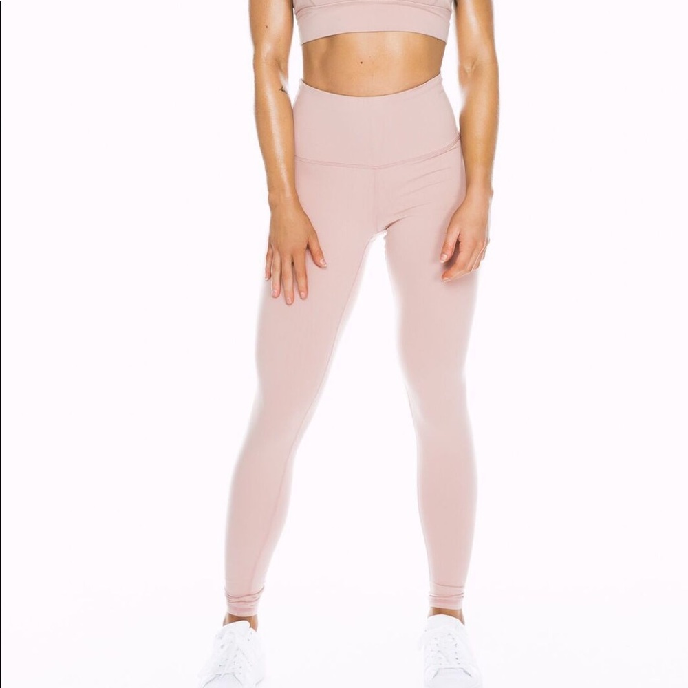 NEW BALANCE Dust Pink ankle Leggings